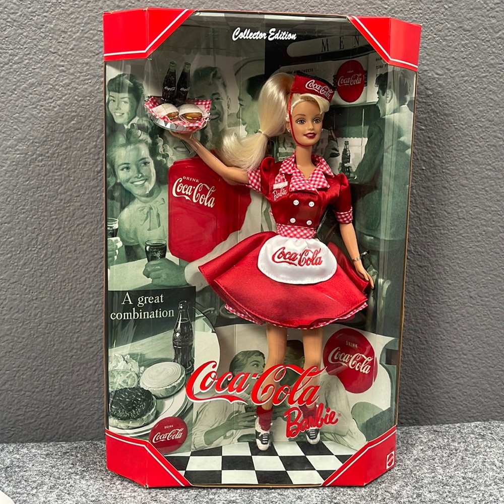 1998 Barbie Coca-Cola Waitress Doll